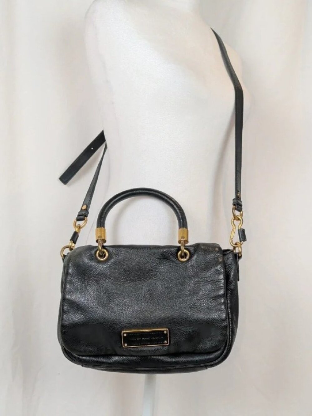 Marc by Marc Jacobs Black Leather Too Hot To Handle Satchel Bag